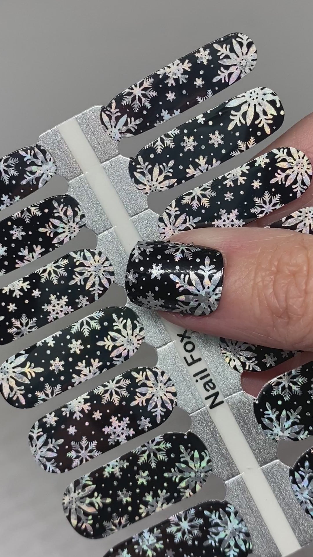 Holo Snowflakes Exclusive Design Nail Wraps (HOLO)